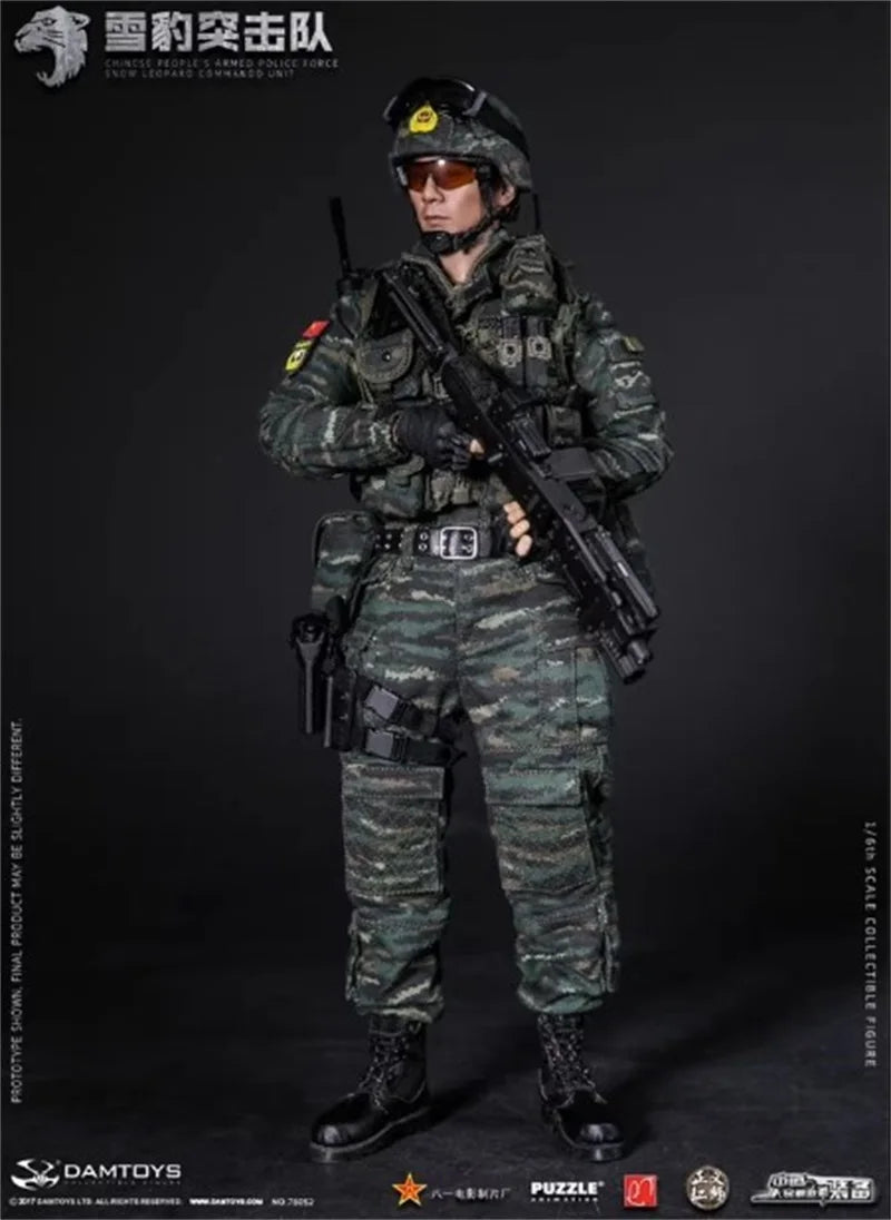 DAMTOYS 78052 1/6 Soldier Chinese People's Armed Snow Leopard Commando Full Set 12'' Action Figure Model Toy In Stock Collection
