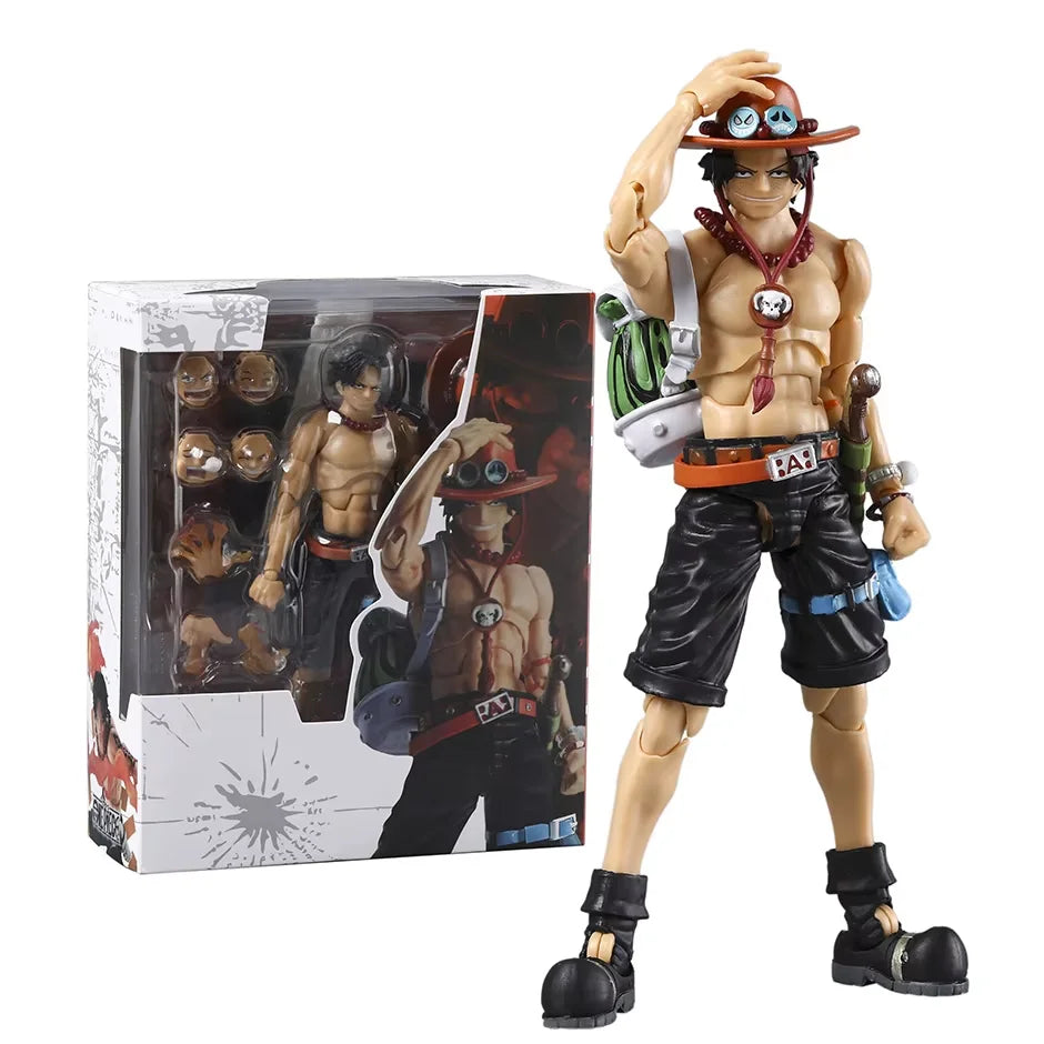 18CM One Piece Portgas D Ace Anime PVC KO Articulated Action Figure Desktop Decoration Ornament Model Kit Boy Trendy Toys Gifts