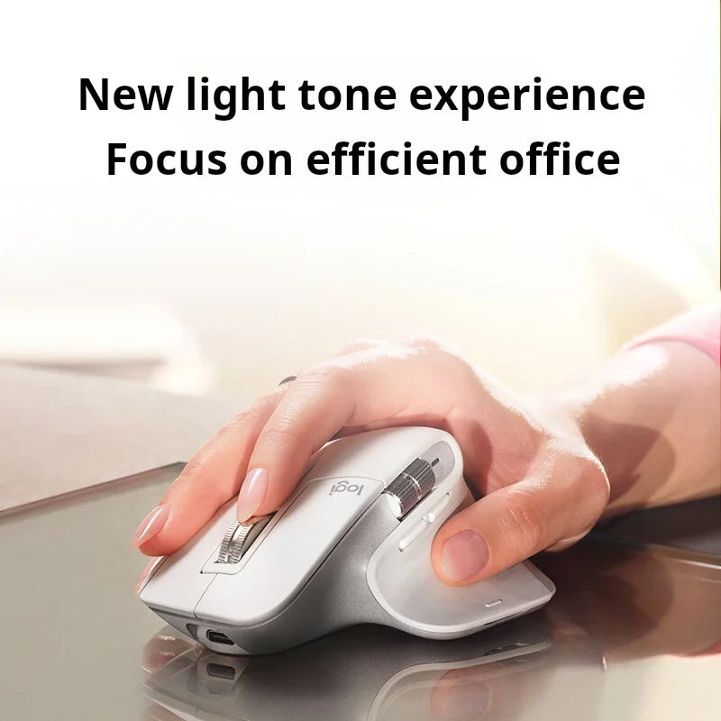 Logitech MX Master 3S Kabellose Bluetooth-Maus für das Business-Büro, Softtone-Maus, ergonomische Maus für das Business-Büro