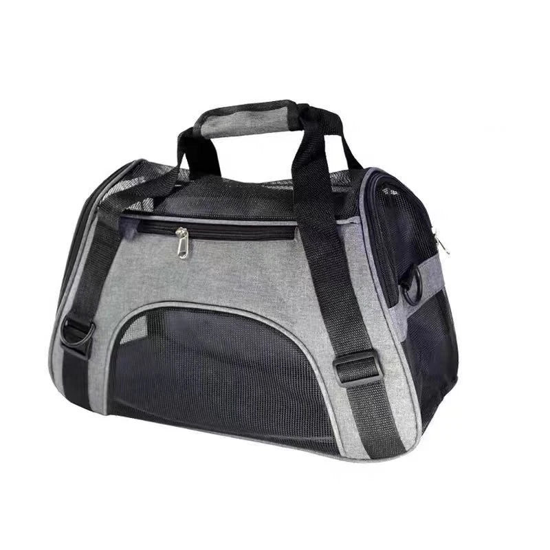 Portable Pet Bag,Suitable for Small Medium Pet Carrier,Soft Sided Puppy Cat Bag Portable Foldable Airline Approved Transport Bag