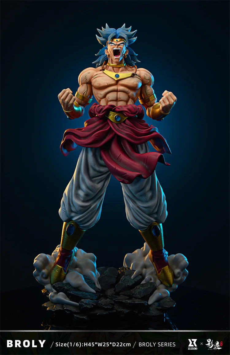 1/6 45Cm Z Studio Dms Dim Model Studio Dragon Ball Z Runaway Broli Anime Action Figure Model Statue Garage Kit Toys Gift