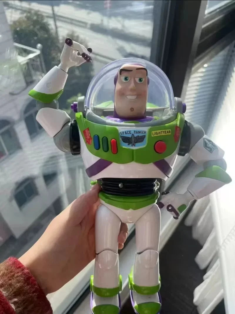 New Genuine 33cm Disney Toy Story Buzz Lightyear Spacecraft Sound Model Doll Desktop Collection Action Figure Model Toys