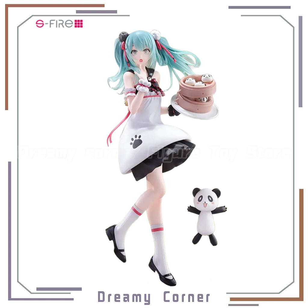 【In Stock】S-FIRE Piapro Characters Piapro Characters Hatsune Miku Panda Steamed Buns Figure Model Toys