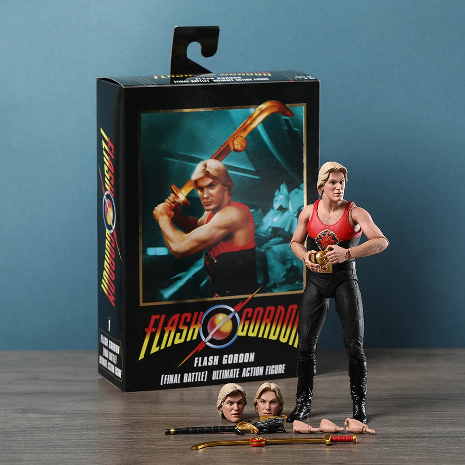 NECA Flash Gordon Ming The Merciless Military Vultan Ultimate Exclusive Movie Film Action Figure Toy Doll Model