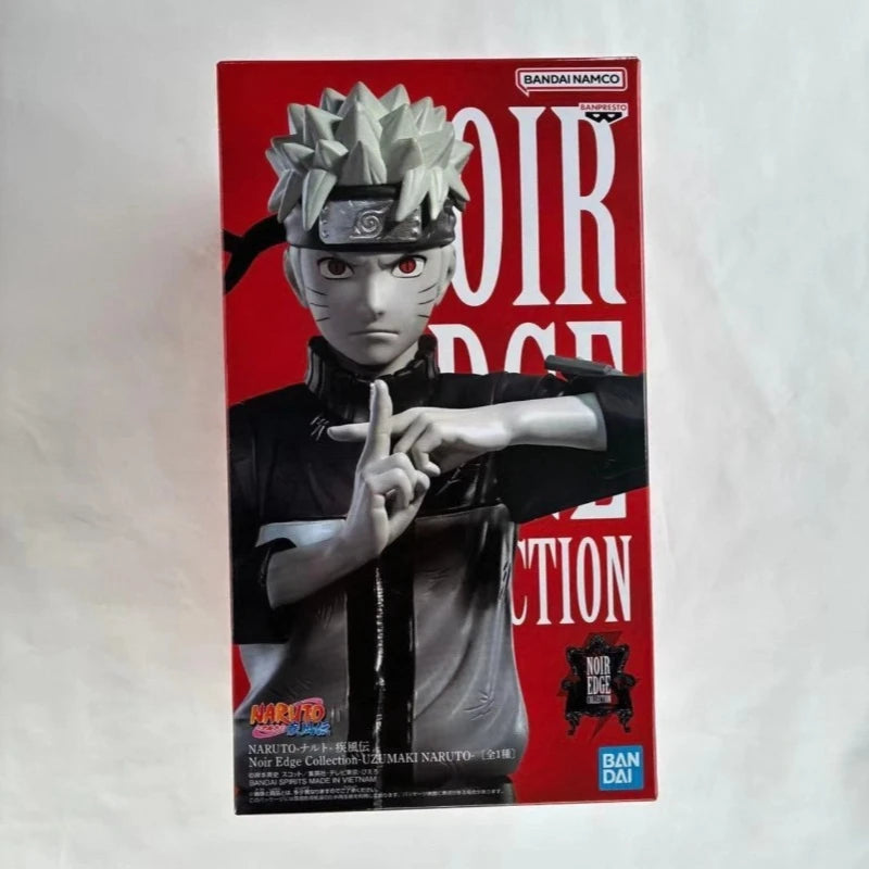 Bandai In Stock Banpresto Original Anime Naruto Shippuden Noir Edge Collection Uzumaki Naruto Action Figure Model Toy Gift DT