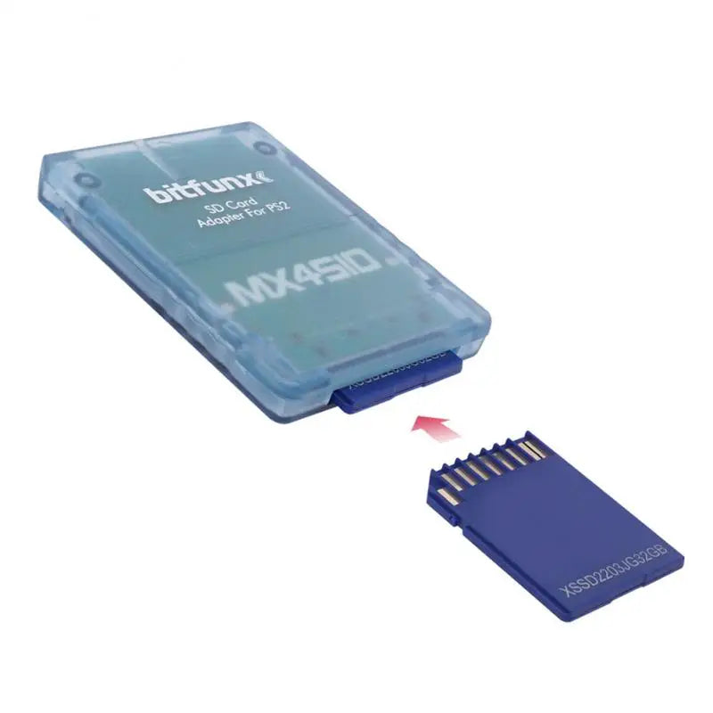 Multifunctional Memory Card Adapter for PS2 MX4SIO SIO2SD Portable Card Reader for PS2 Game Consoles + 32MB 64MB FMCB Card