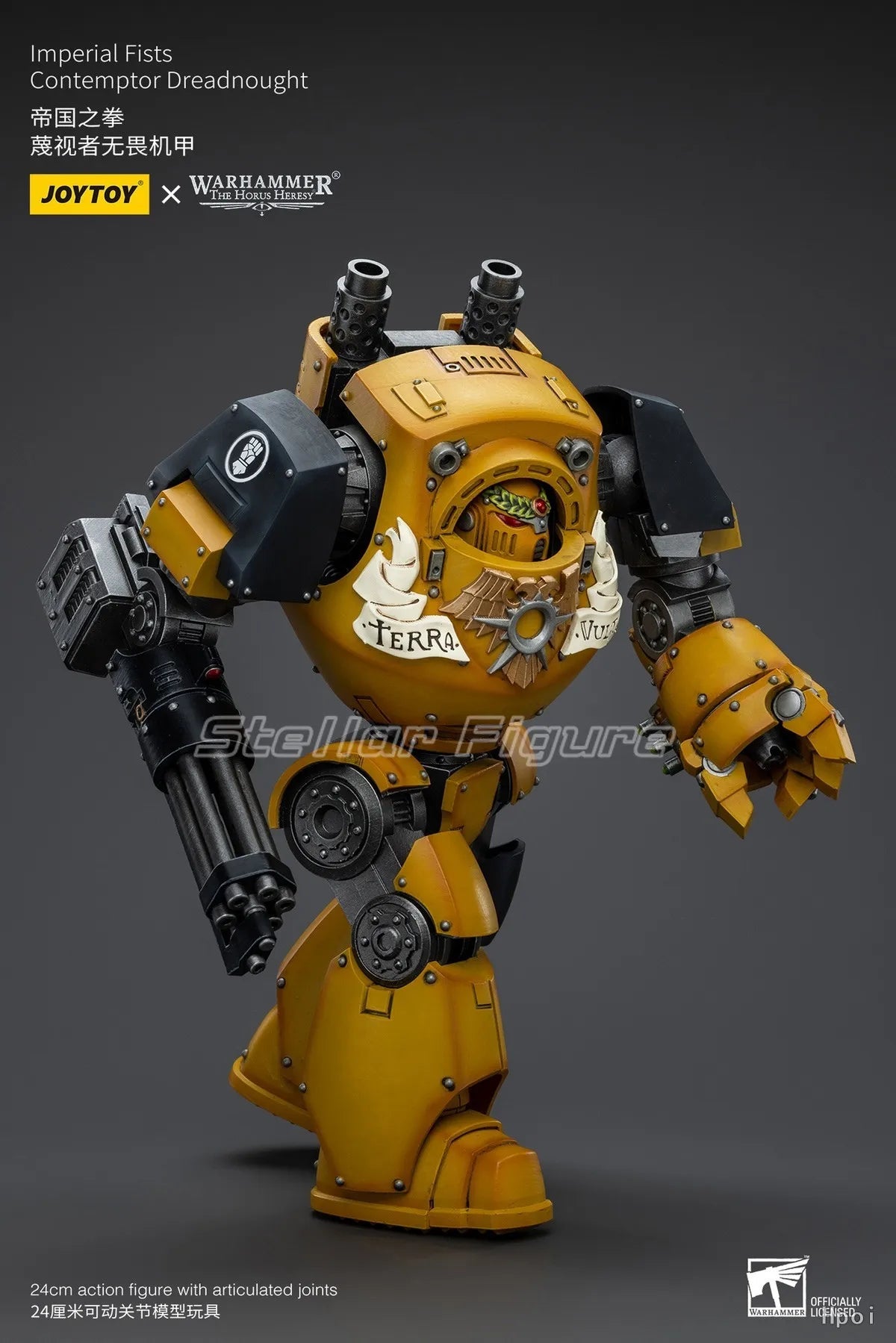 【SF】JOYTOY 1/18 Action Figure Imperial Fists Contemptor Dreadnought Model Toys Gifts Collection Ornaments
