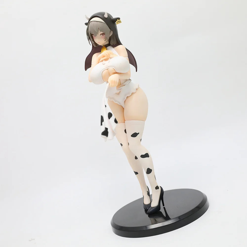 Nyuugyuu Sister Ouko Nun illustration by Biya Anime Girl Figure Cow Pattern Action Figure Sexy Model Doll Toy
