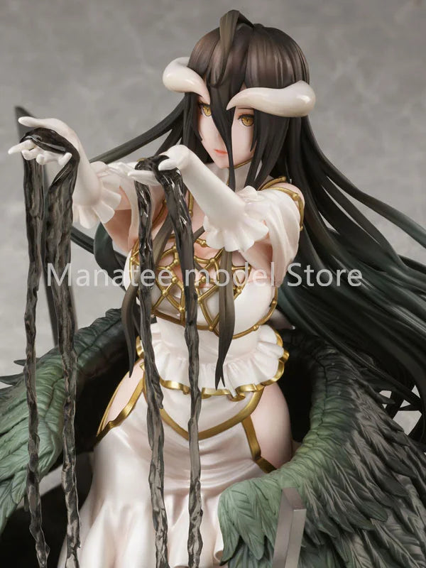 FuRyu Original Overlord Albedo White Dress 1/7 PVC Action Figure Anime Model Toys Collection Doll Gift