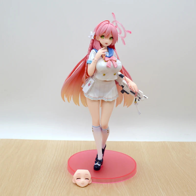 28cm Blue Archive Iochi Mari Anime Figure Yozakura Kirara/Sunaookami Shiroko/Urawa Hanako Action Figure Collectible Model Toys