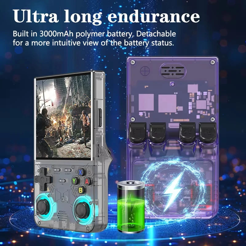R36Ultra Retro Handheld Video Game Console Linux System 4.0-inch WIFI IPS Screen Portable Pocket Video Player Game friend Gift