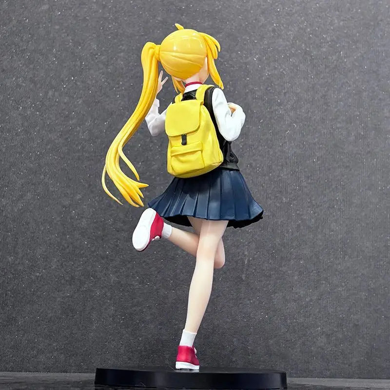 21cm Bocchi The Rock Nijika Ijichi School Uniform Standing Anime Figure Model Statue Collection Desktop Decoration Ornament Toy
