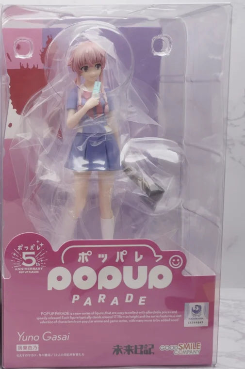 Genuine GSC POP UP PARADE 17cm Mirai Nikki Gasai Yuno Ordinary Version Limited Edition Anime Gasai Yuno Model Ornament Gift