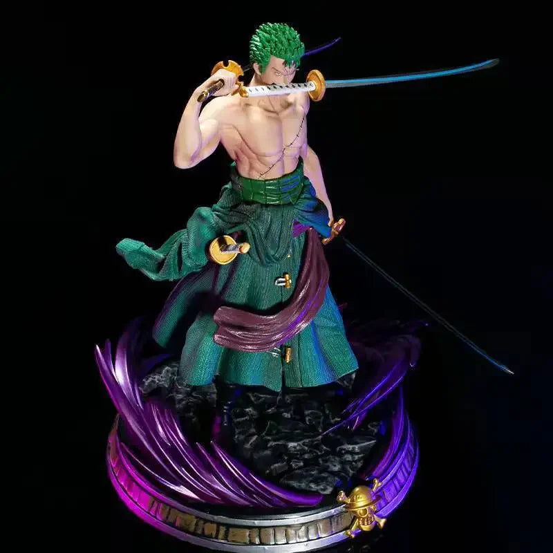 One Piece Phantom Roronoa Zoro Three-Sword Style Аниме Фигурка Модел Статуя Колекция Настолни Подаръци Ръчно изработен Модел Екшън Фигурка