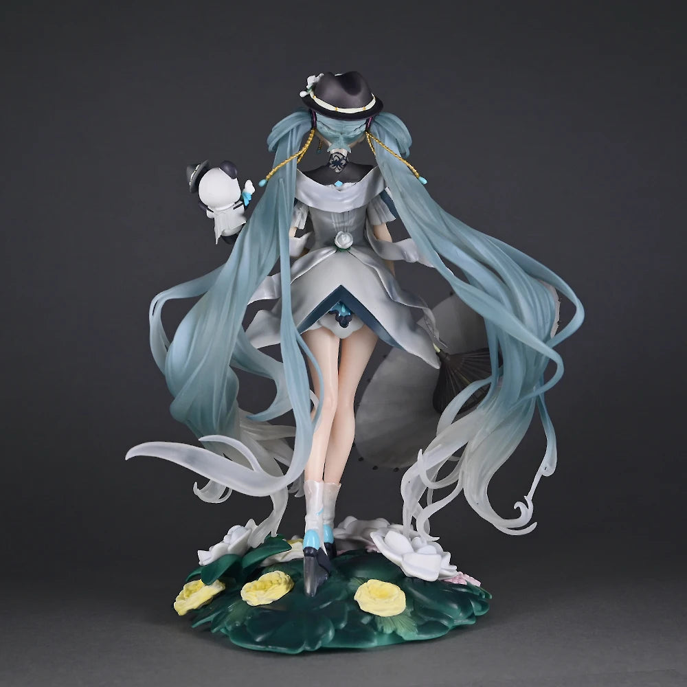 Hatsune Miku Panda Chinese Style Anime Figure Collectible Pretty Girl Desktop Decor Ornament Gift For Anime Fan Model Trendy Toy