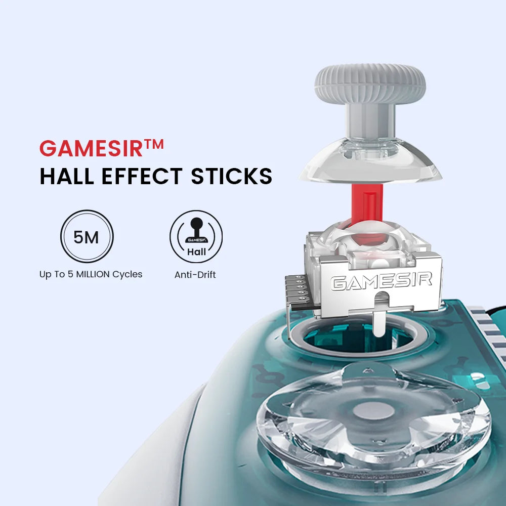 GameSir X3 Pro Gamepad with Hall Effect Joystick, Micro Switch Button, Cooling Fan, Android Cellphone iPhone Gaming Controller