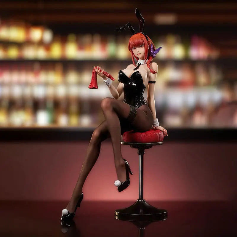 Action Figures 45cm New Chainsaw Man Control Devil Makima Bunny Girl PVC Figure Statue Model Toy