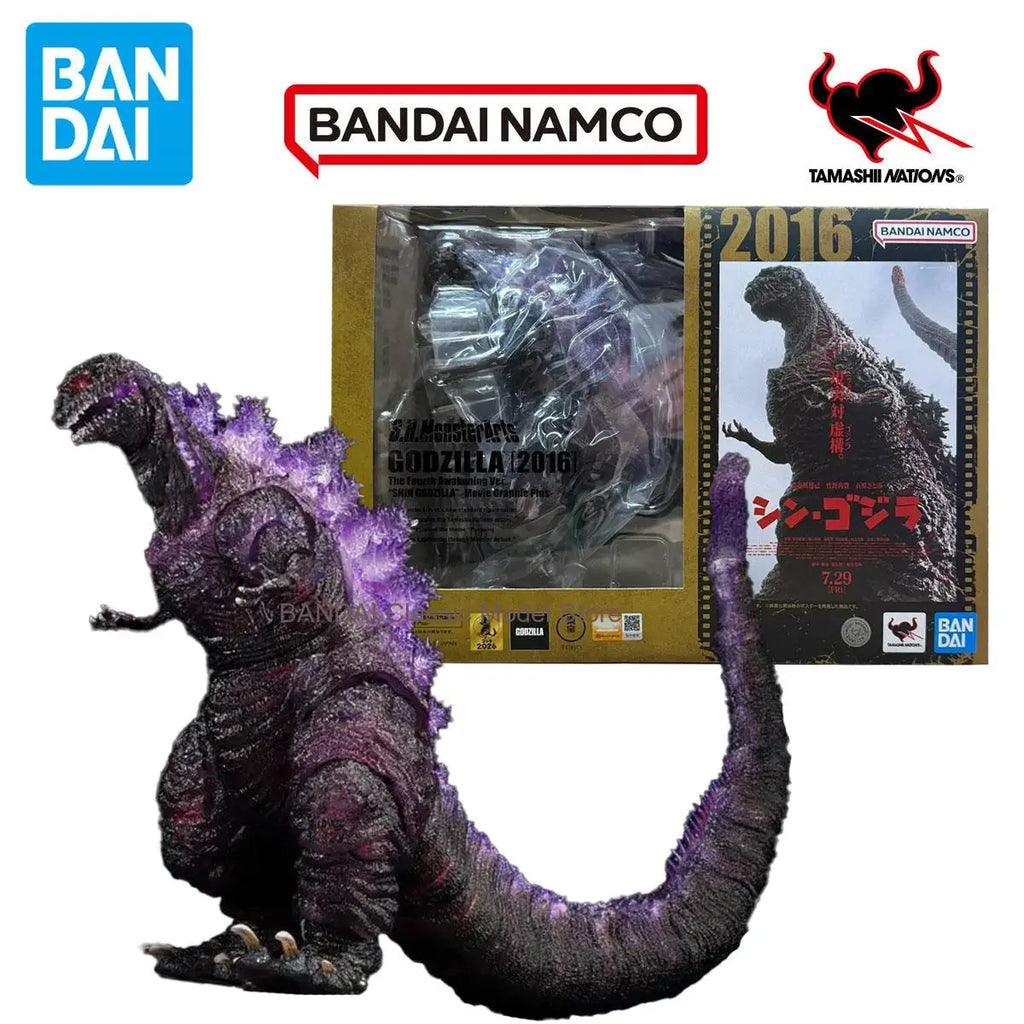 In stock Bandai Godzilla (2016) 4th Form Awakening Ver Shin Godzilla -Movie Graphic Plus Figures Anime Model Genuine Boxed Toys