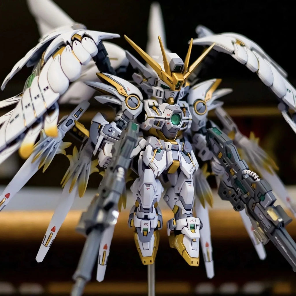 New GL MGSD XXXG-00YSW Wing Snow White Prelude Assembly Model Kit Anime Action Figure Robot Plastic Model Children Gifts Toys