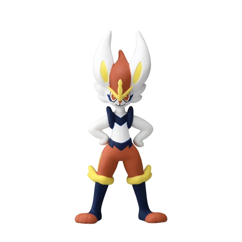 TOMY Original Pokemon Figures MS-35 Handsome Cinderace Model Anime Collection Exquisite Perfect Children Gifts  Toys