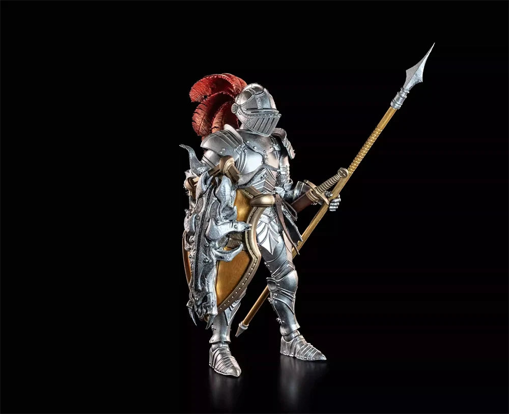 In Stock Four Knight Mythic Legions 1/12 Scale Male Soldier Silver Knight Delicate 7inch Full Set Action Figure Model Toys