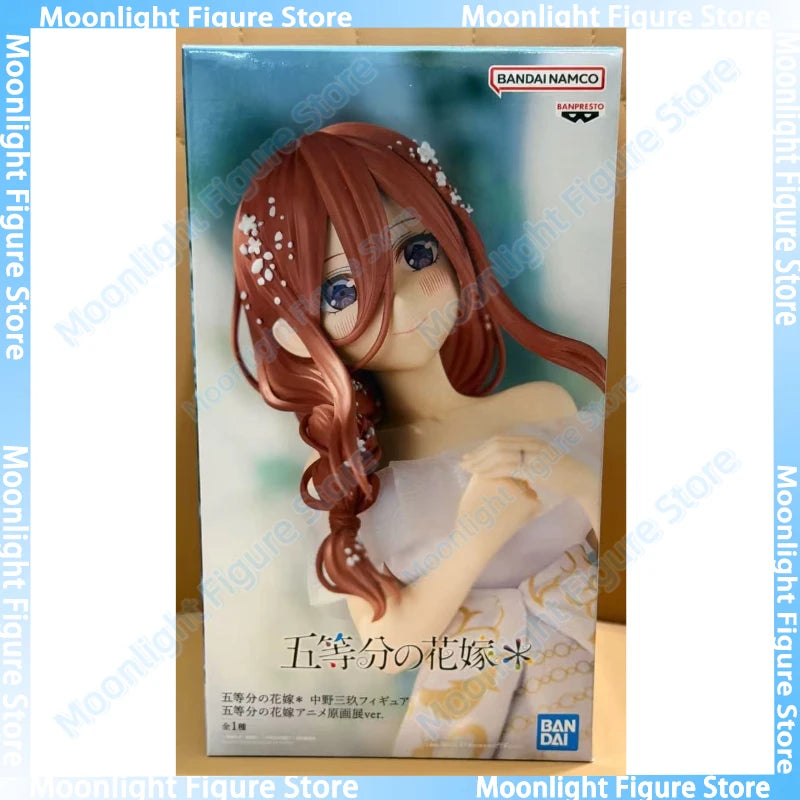 In Stock Bandai BANPRESTO Nakano Ichika Nakano Itsuki Nino Miku Yotsuba Wedding Dress Anime Action Figure Toy Model Collection