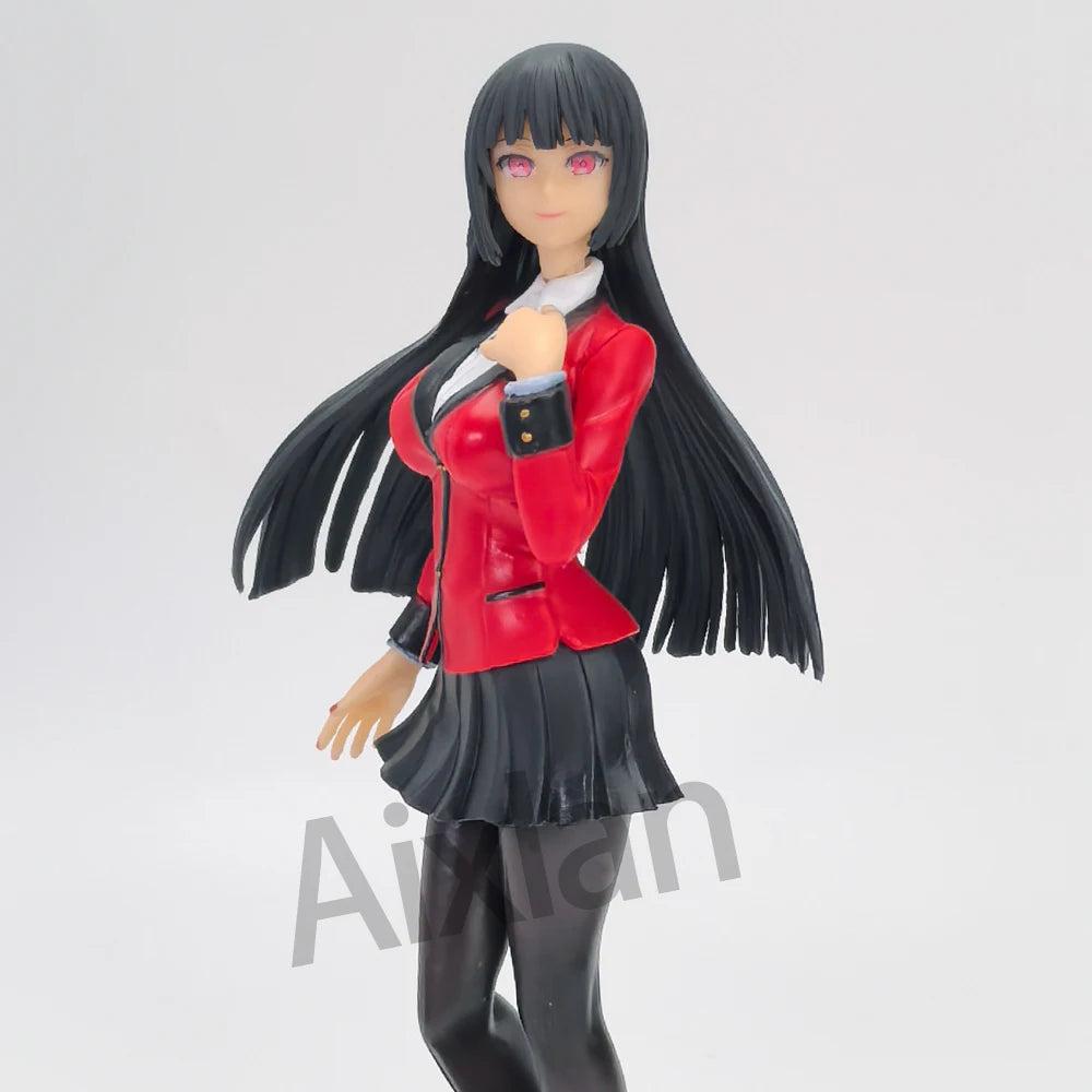 17 см ARTFX J Kakegurui Аниме фигурка Jabami Yumeko PVC екшън фигурка Колекционерски модели играчки Подаръчни орнаменти Кукла играчка