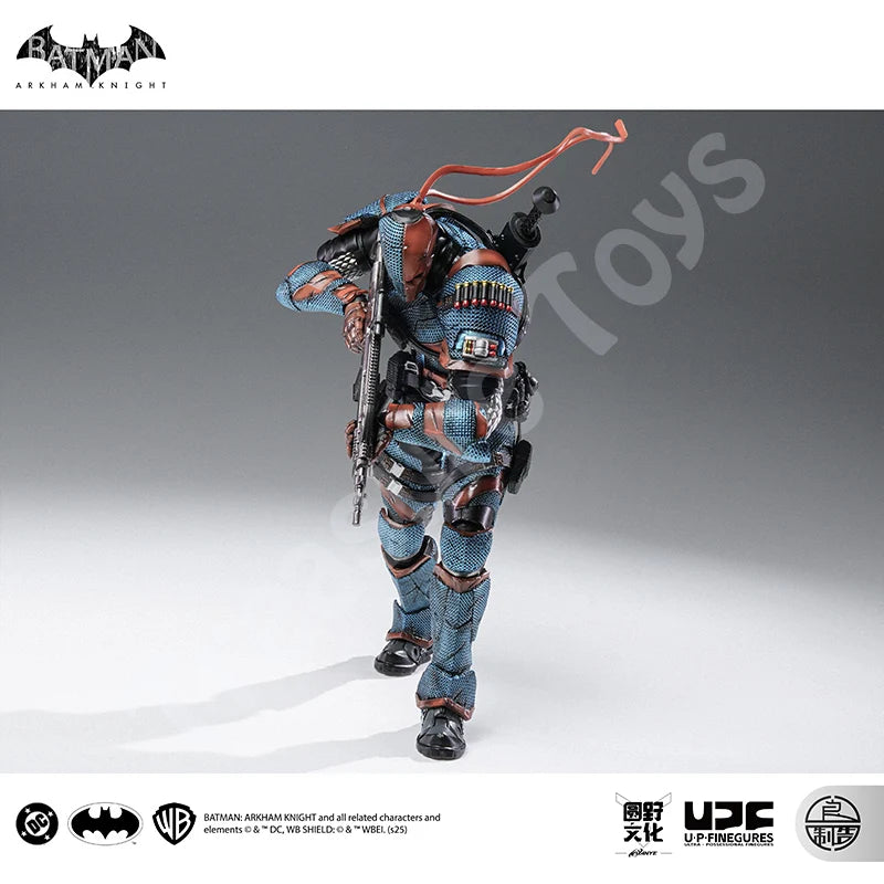 LPZZ ROUNO CUEURE DC002 1/12 Deathstroke Arkham Knight Finished Module Movable Batman Model 6-inches Action Anime Figure Toys
