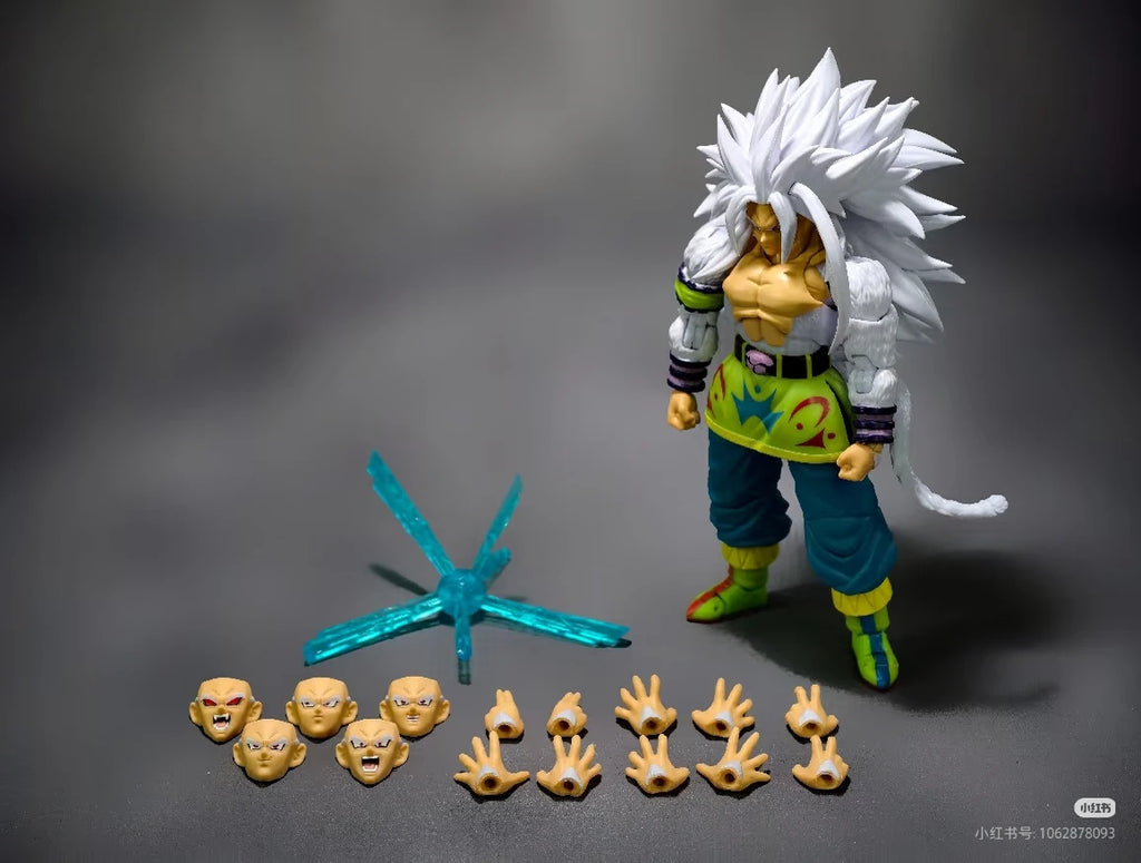 Spot Delivery Black Hole Toy Dragon Ball SHF SSJ5 Son Goku Sun Gohan White Hair Super Saiyan 5 Action Figure Toy Collection