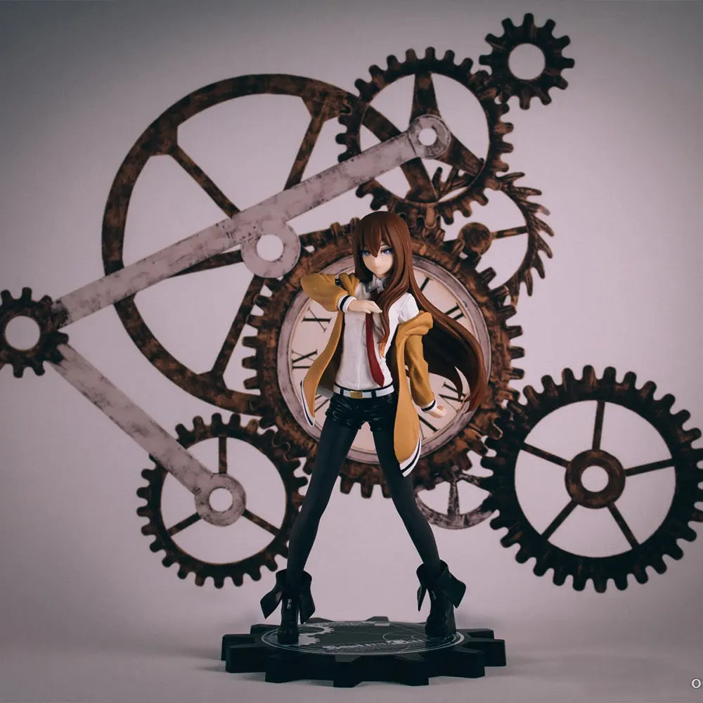 18 см аниме Steins; Gate фигурка Makise Kurisu седнала позиция аниме модел играчки подаръци колекция декорация орнаменти PVC