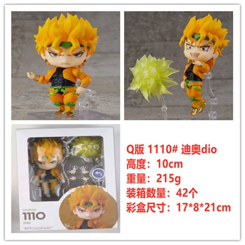 Jojo'S Bizarre Adventure Nendoroid Q Version Figures Jotaro Kujo Josuke Giorno Dio Jonathan Anime Collectible Desktop Decor