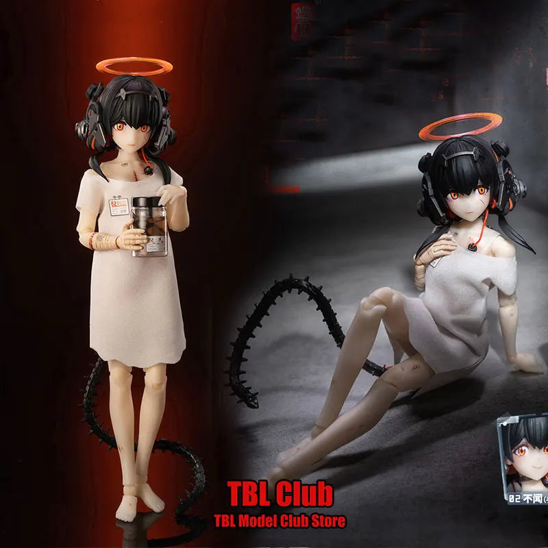 Original In Stock 1/12 Scale Female Soldier The Three Apes Do Not Smell Mobile Suit Girl Full Set 6inch Action Figure Doll