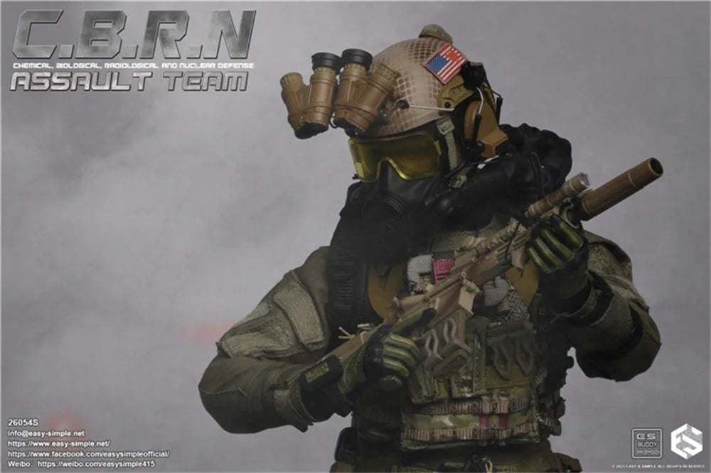 1/6 Easy&Simple ES 26054S CBR  N Operation Team Unit Full Set Moveable Action Figure Gift For Fans Collect