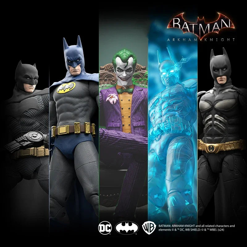 9pcs F5 Batman Arkham Knight Assembled Model Blind Box 11style 10cm Action Figures Crazy Version Collection Hobby Model Boys Toy