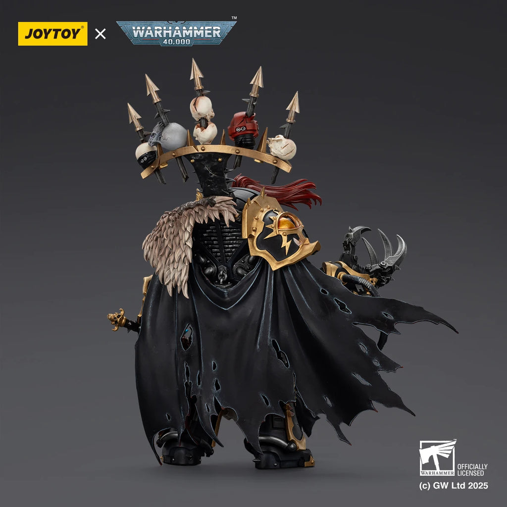 JOYTOY Warhammer 40K Black Legion Abaddon the Despoiler 1/18 Action Figure Game Character Model Collectible Toy Gifts 16.2cm