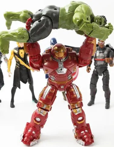 Hulkbuster Hulk Ironman Super Hero PVC Action Figure Collectible Model Toys with Light