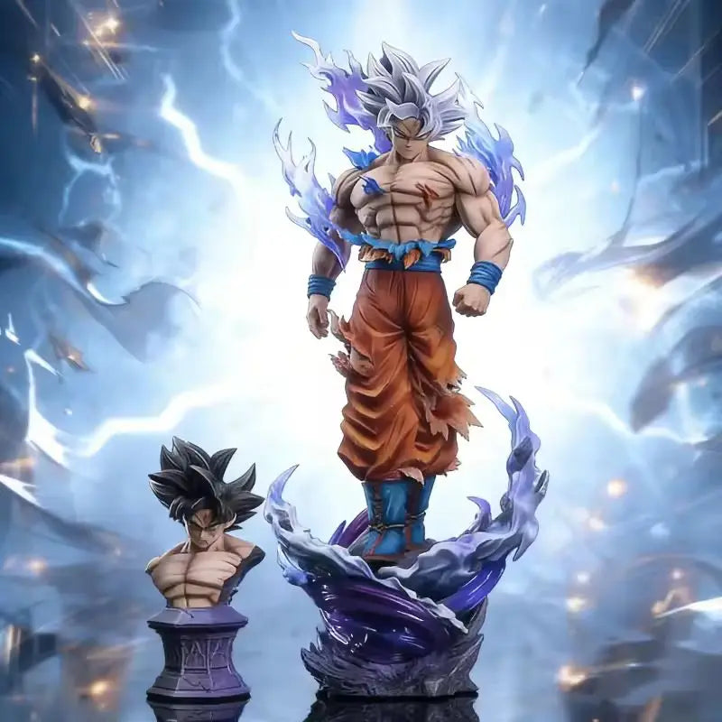 42cm Dragon Ball Son Goku Action Figure - Migatte No Gokui Collectible Model Doll Statue for Kids Birthday Gifts