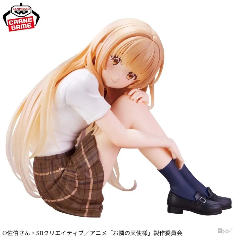 Original BANDAI The Angel Next Door Spoils Me Rotten Shiina Mahiru Hand Figure Model Anime Character Ornament Gift Collection