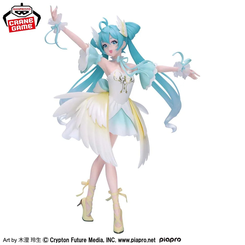 Hatsune Miku swan lake Toy Genuine Figure Model Anime Boxed  Banpresto BANDAI