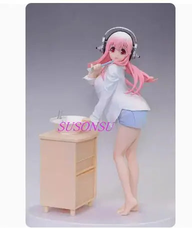 Originale, authentische 20 cm große Super Sonico Anime-Actionfigur – Sammlerstück für Kinder, Geburtstagsgeschenk