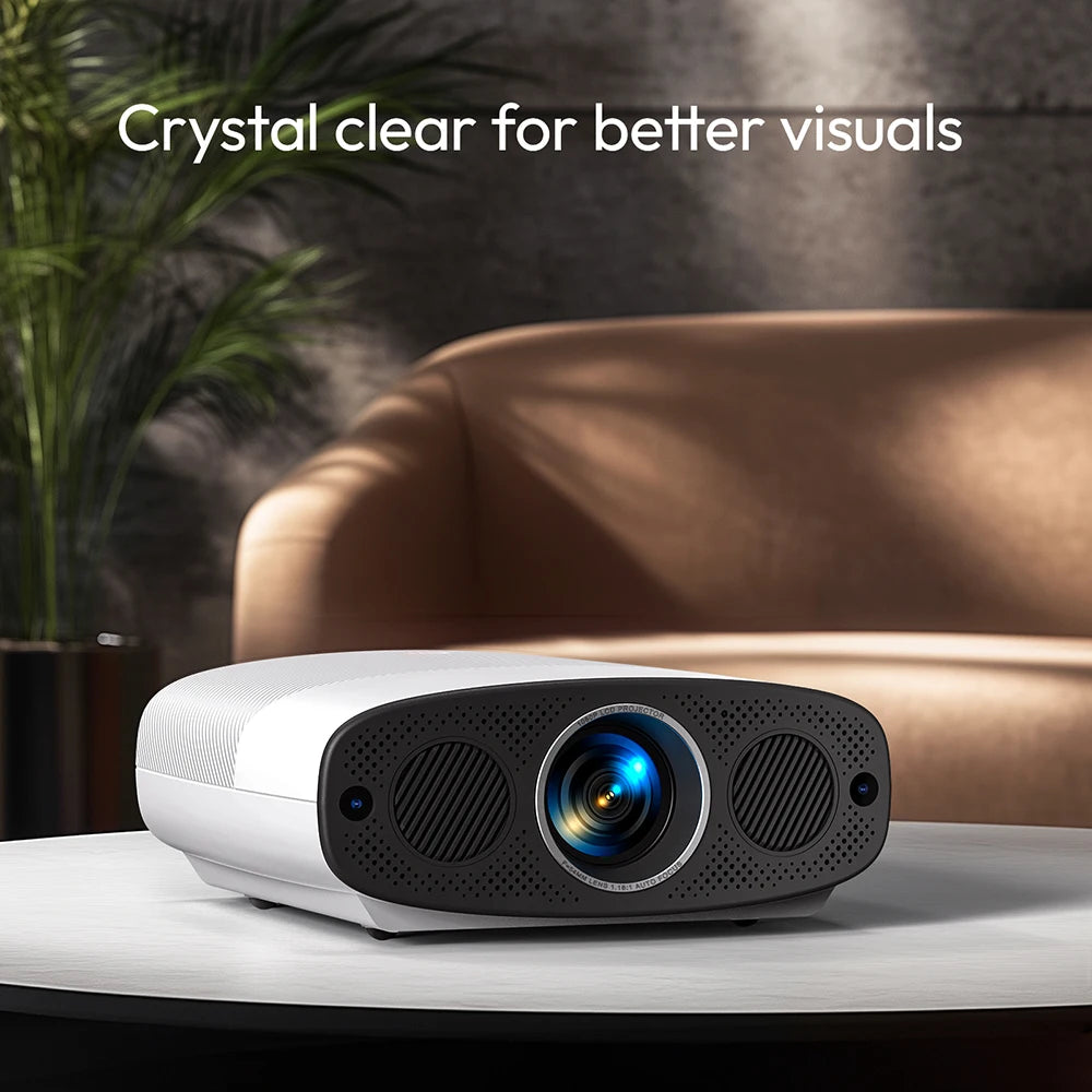 VEVSHAO A22 Full HD 1080P Projektor 4K 1000ANSI Android WiFi Autofokus 10W * 2 Heimkino-Projektor für Büro-Meeting-Video