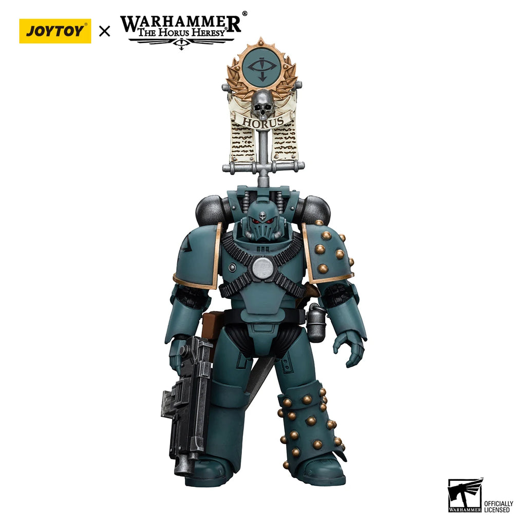 JOYTOY Warhammer 40k 1/18 Action Figures Anime 12cm Sons of Horus MKIV Tactical Squad Collection Model Toys