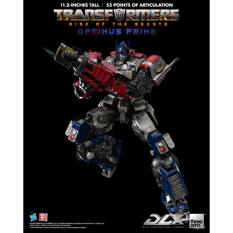 【Hot Sales】Original Threezero DLX TRANSFORMERS: RISE OF THE BEASTS 3Z0432 OPTIMUS PRIME Anime Figure Action Toy Collection Gift