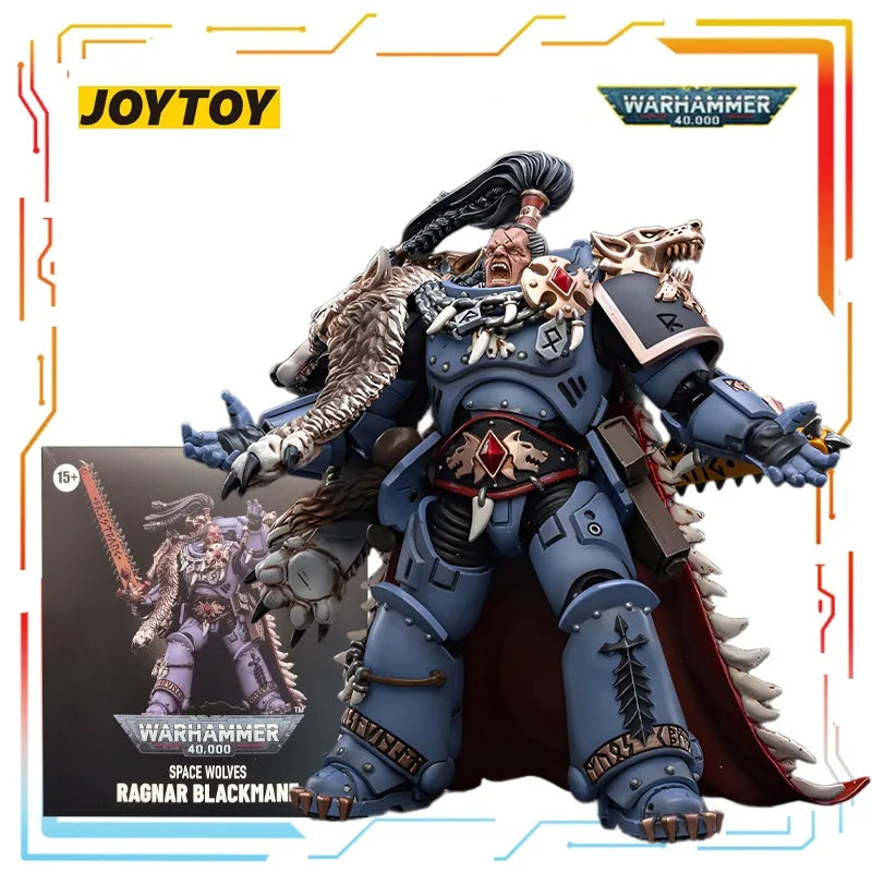 Genuine Spot Goods JOYTOY Original Warhammer 40K Series Space Wolves Anime Figure Model Toys Collectible Model Gifts for Boys
