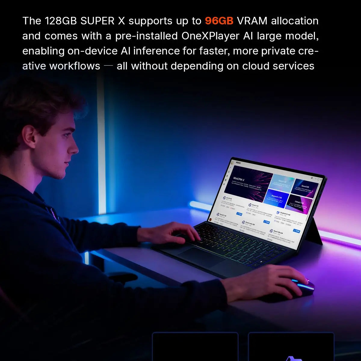 New AMD Ryzen AI Max+395 One XPlayer Super X 14-Inch 2.8K AMOLED 60/120HZ display Gaming tablet-laptop hybrid Fingerprint unlock