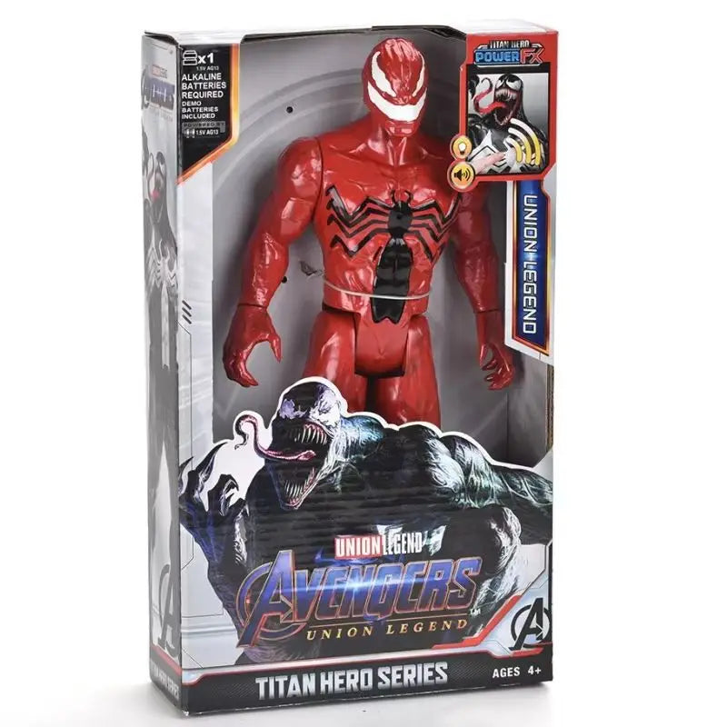 High Quality 30cm Marvel Avenger Toy Thanos Spiderman Iron Man Captain America Thor Black Panther Sound And Light Holiday Gifts