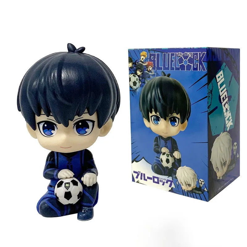 2026 New BLUE LOCK Action Figures Isagi Yoichi Nagi Seishiro Anime Figure Q Version Figurine PVC Collectible Model Kids Doll Toy