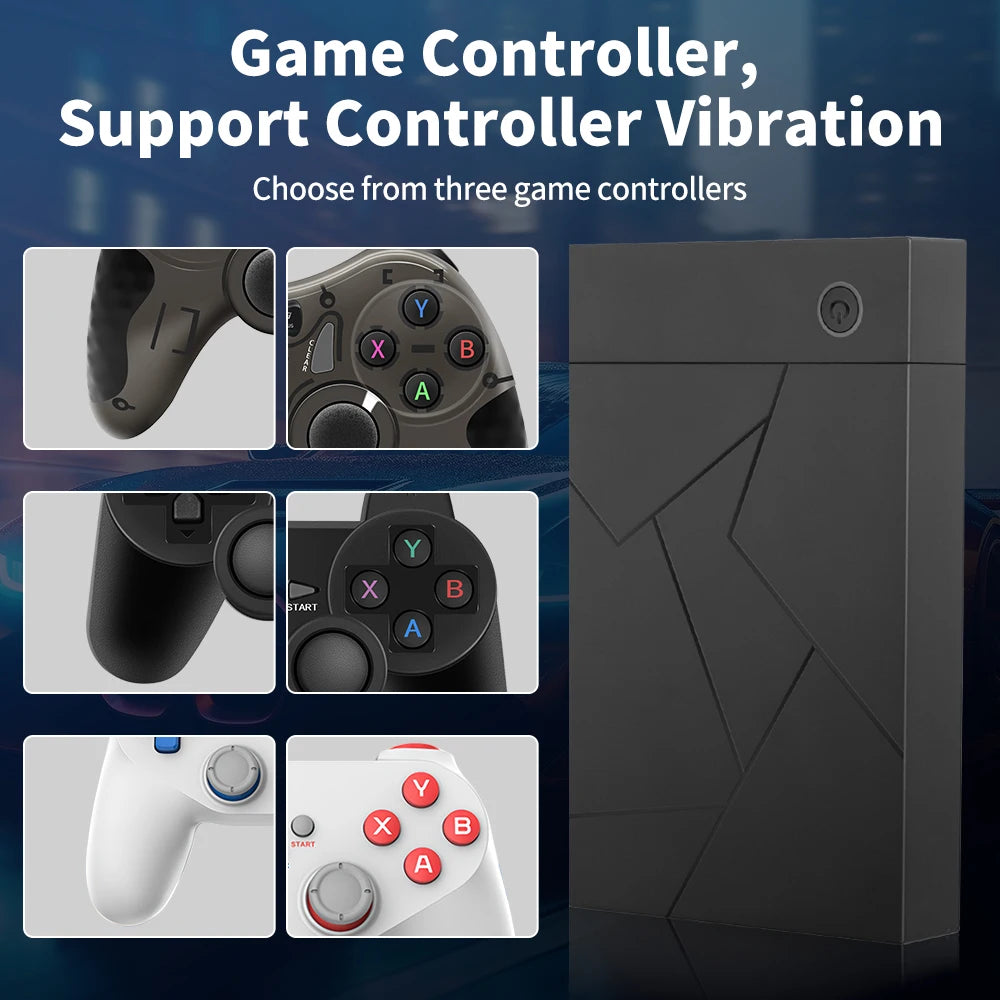 3 System in 1 Gaming HDD Retro Video Game Console for PS4/PS3/PS2/Switch/Wii/WiiU for PC/Laptop with 17300+ AAA/3D/Retro Games