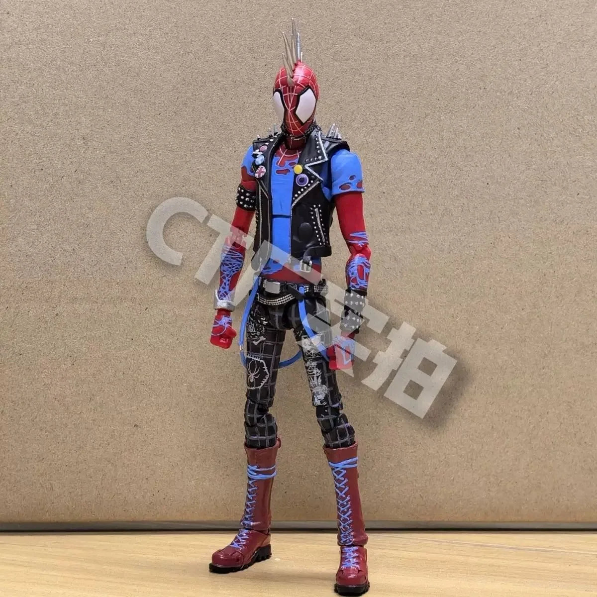 In Stock Ct Toys Spiderman Spider-Punk Spider-Man Across The Spider-Verse Shf Anime Action Figure Figurine Custom Gifts Toys