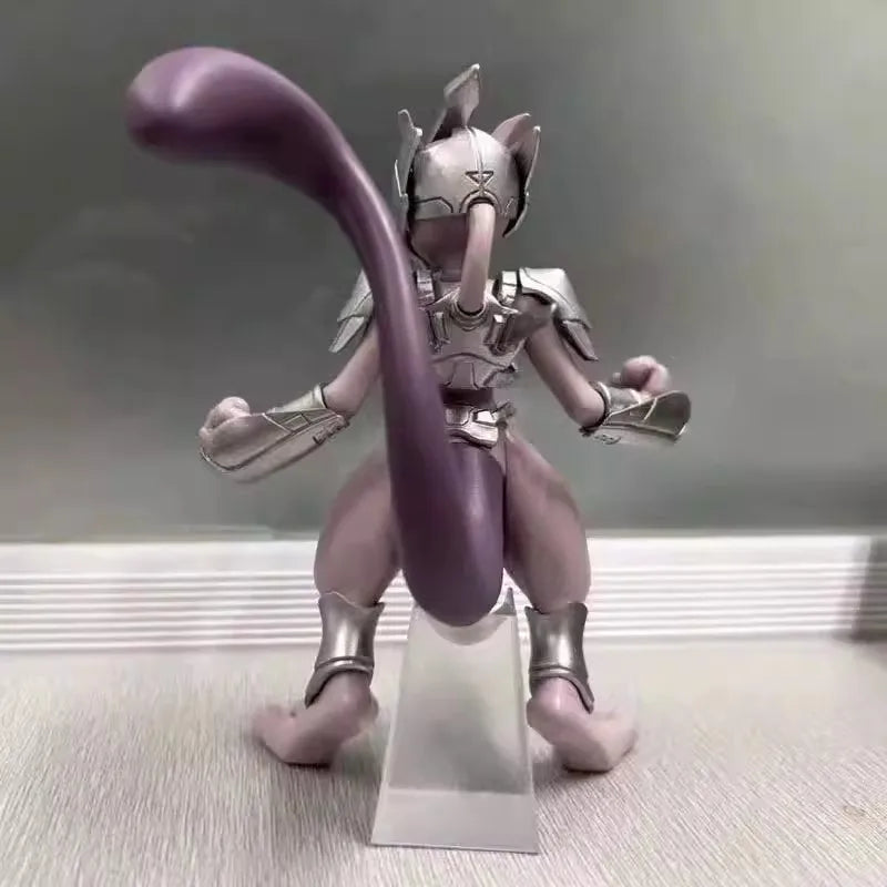 Pokemon Anime Figure Mewtwo Figure Steel Mewtwo 11cm Action Figurine Pvc Statue Model Collection Decorations Toys For Kids Gifts